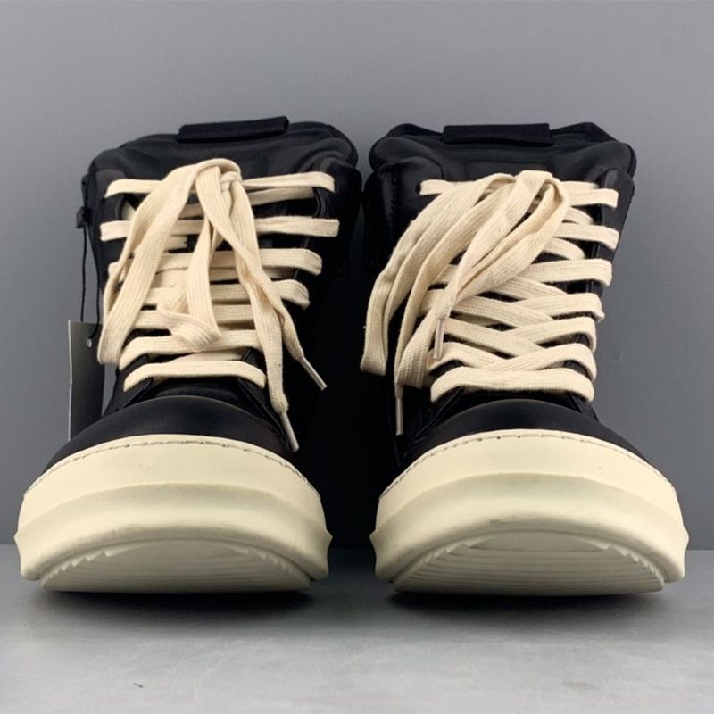 Rick Owens Geobasket High-Top Sneakers Black