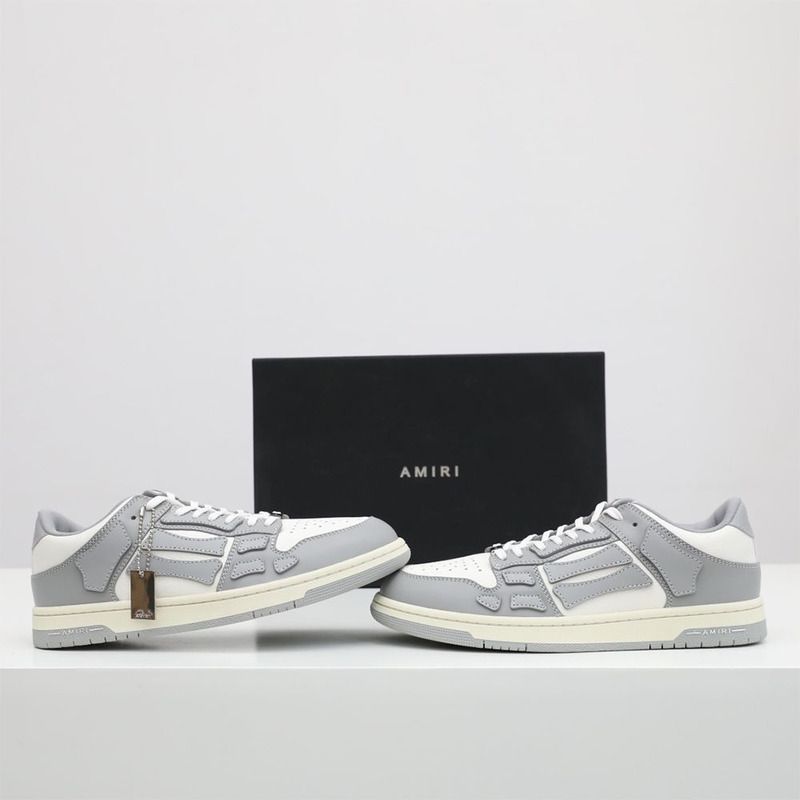 Amiri Skel-Top Low Sneaker Gray/White