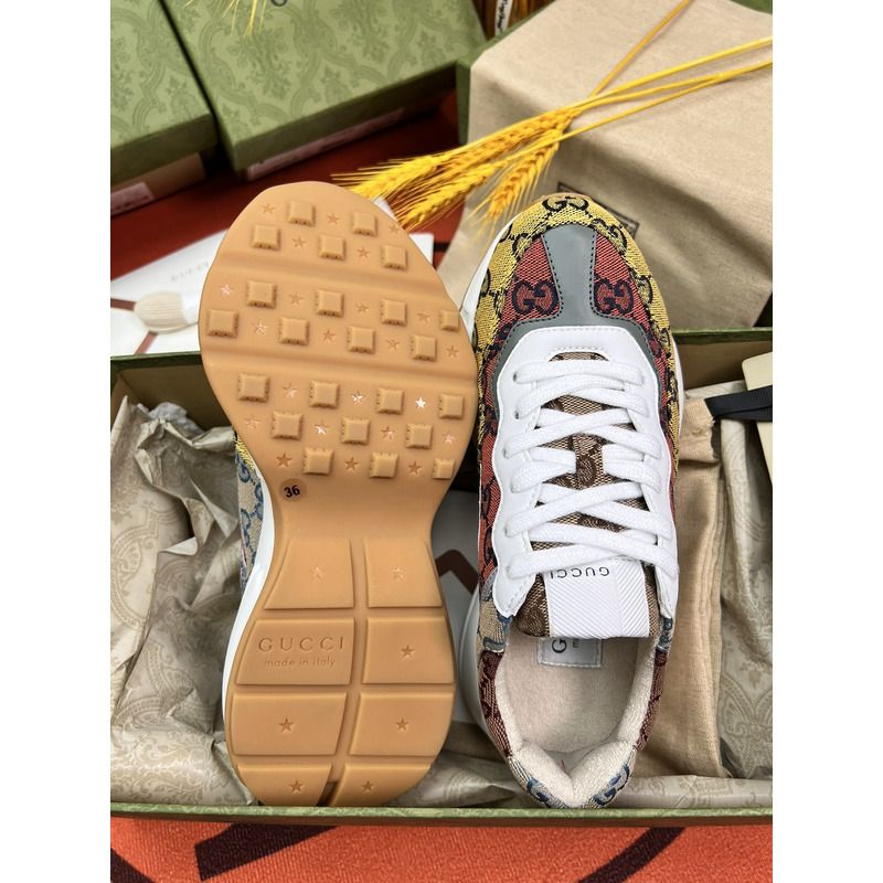 g*u*i rhyton gg-S*p*e canvas trainers beige/ebony