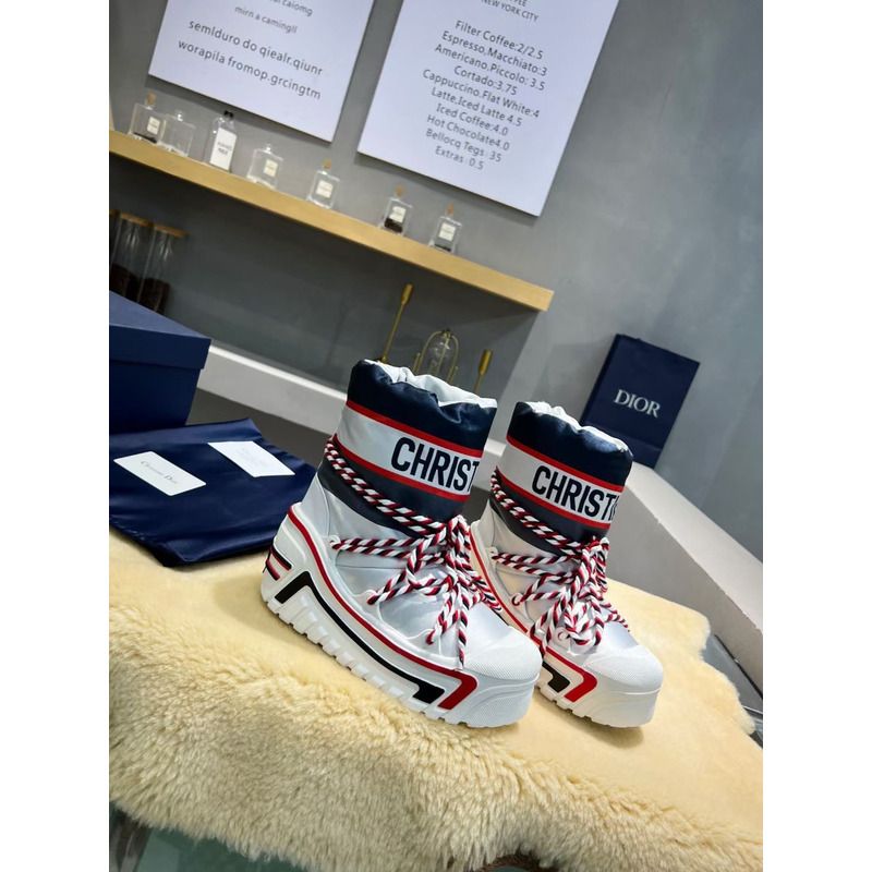 D*or alps snow ankle boot shinny white