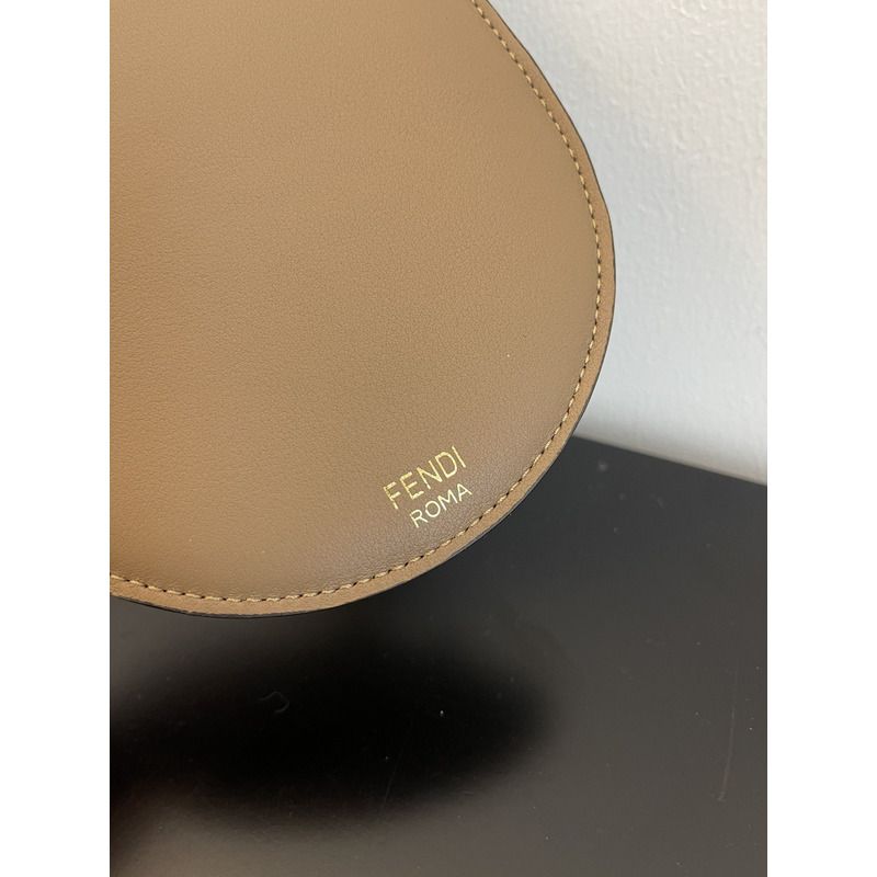F**di o’lock phone purse light brown