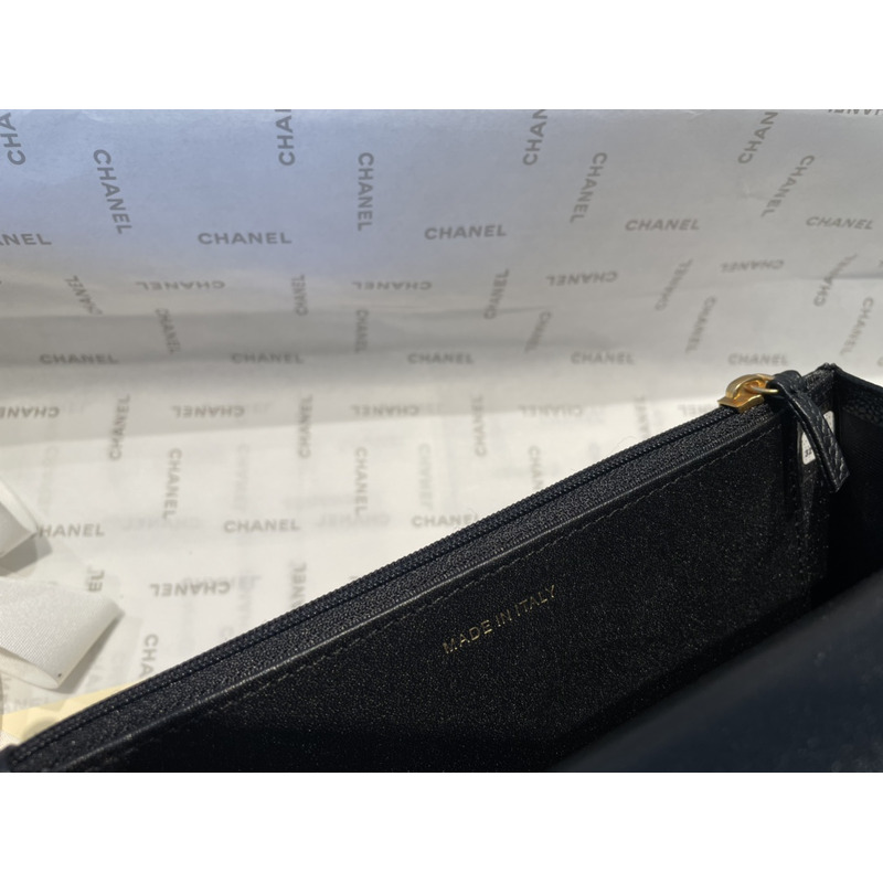 Ch*el coco trendy woc handle bag black