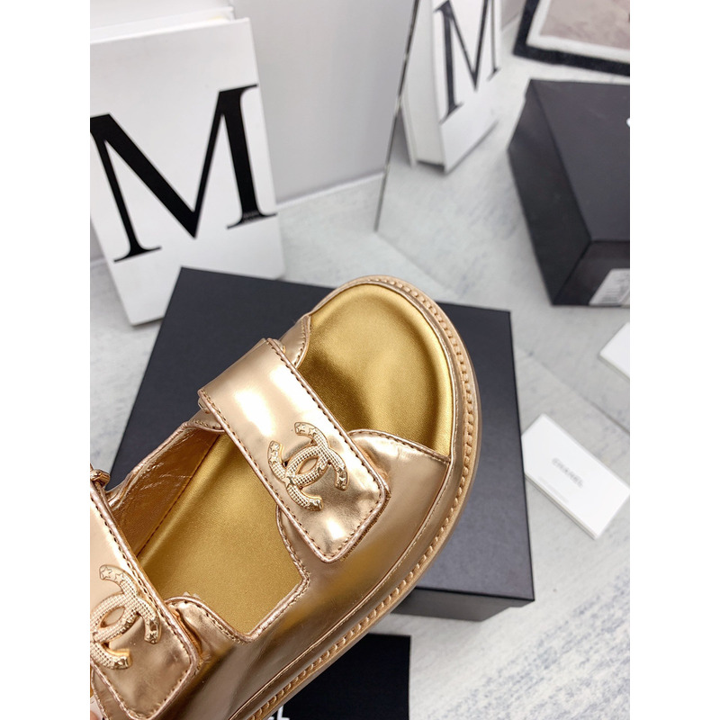 Ch*el dad sandals gold