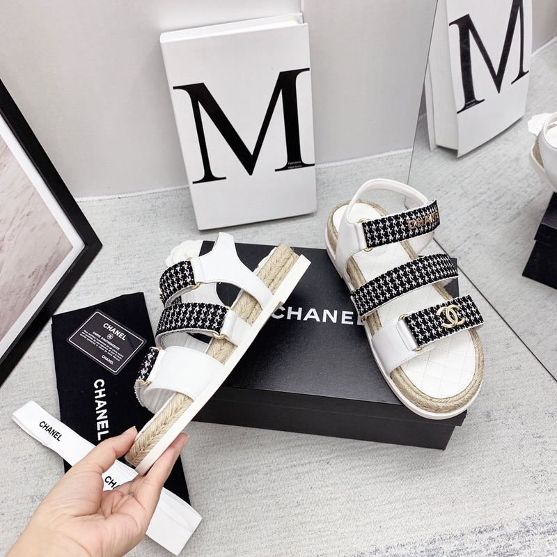 Ch*el dad sandals white