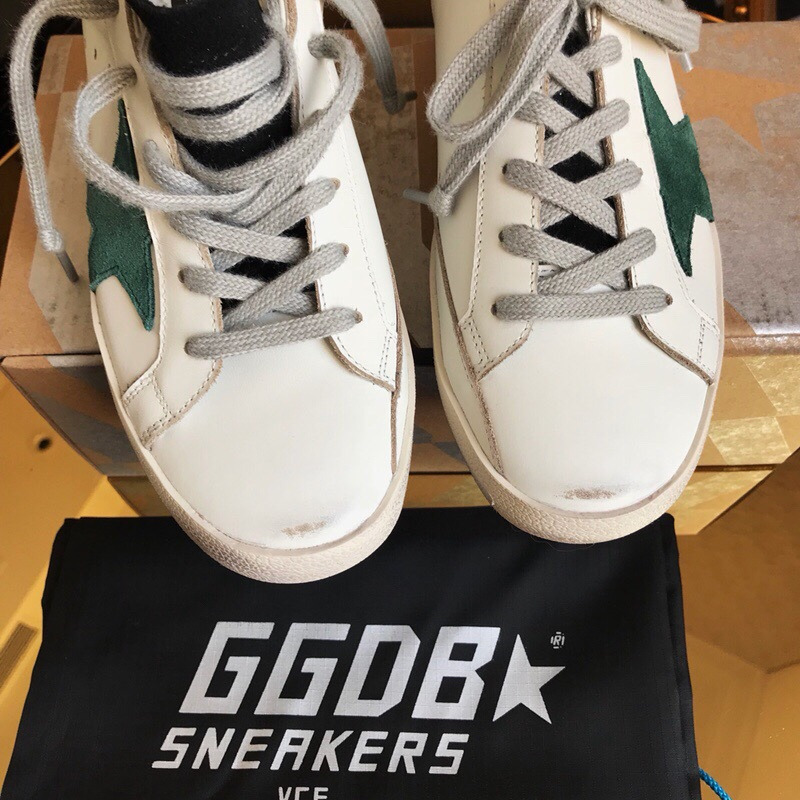 golden goose S*per-star sneakers white S*per-star sneakers with silver tongue