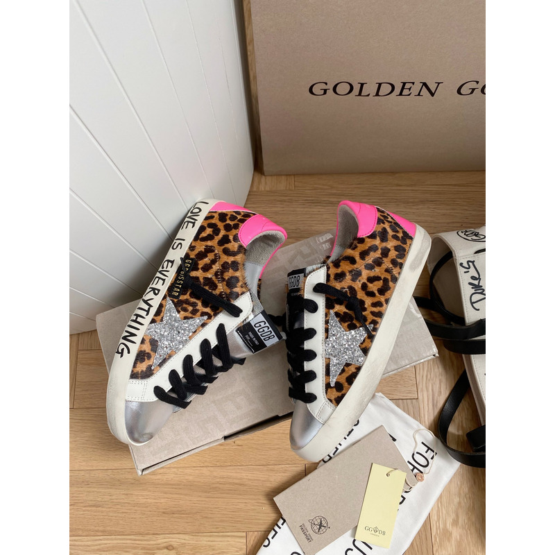 golden goose S*perstar sneaker  black laces pink tongue