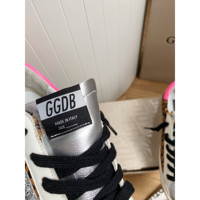 golden goose S*perstar sneaker  black laces pink tongue