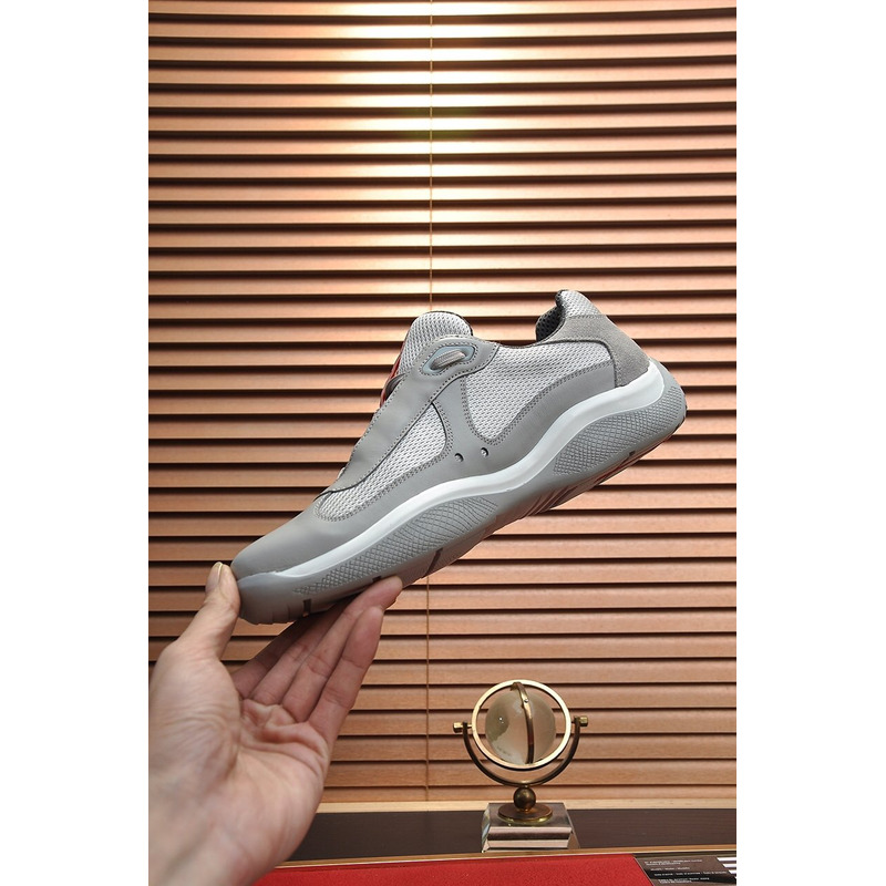Pra*a america’s cup lace-up sneakers d.gray