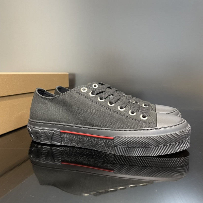 B**rry canvas logo sneakers black