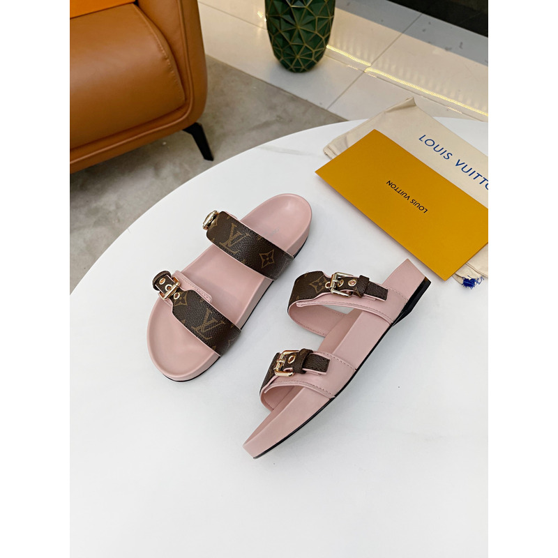 l**is V*t*n flat mule sandals pink