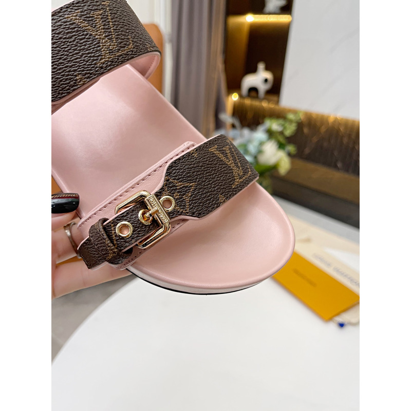 l**is V*t*n flat mule sandals pink