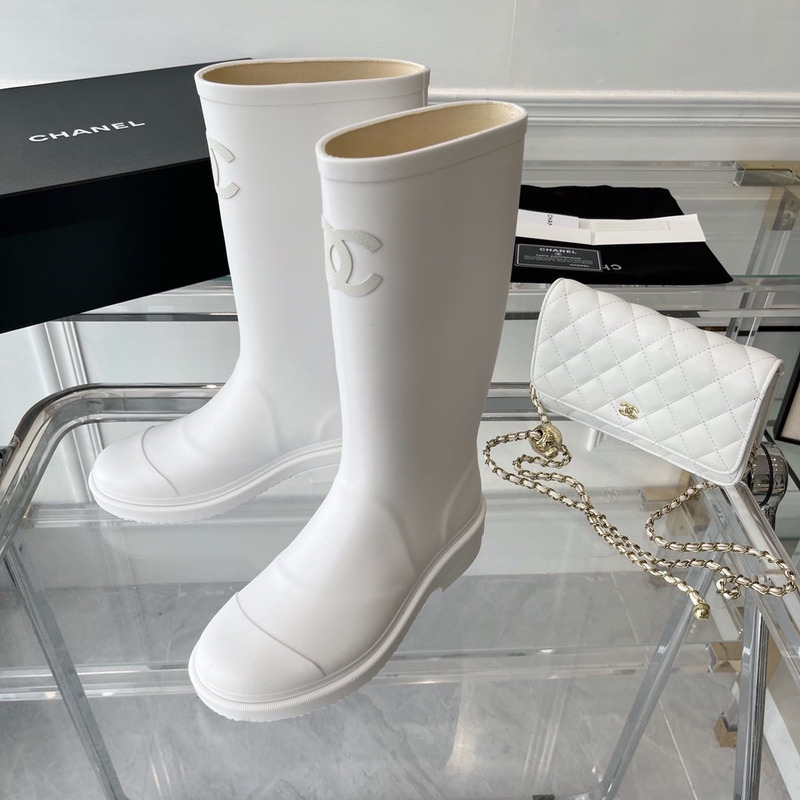 Ch*el wellington boots white