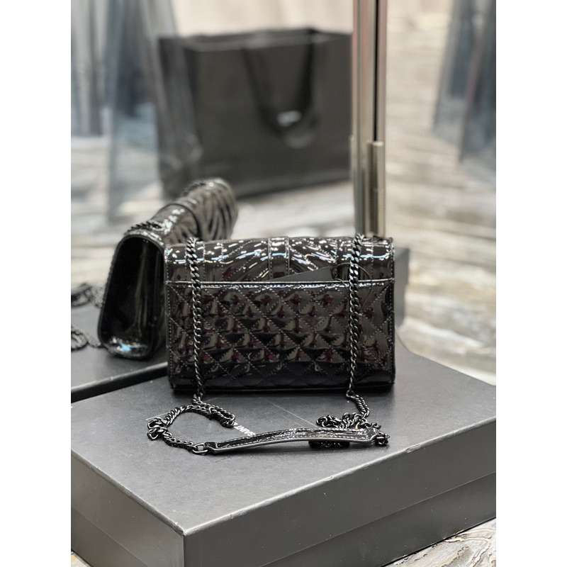 Saint Laurent Patent Leather Envelope Bag