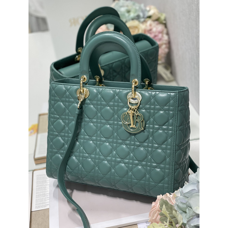 lady D*or my abcD*or handbag green 32×12×24cm