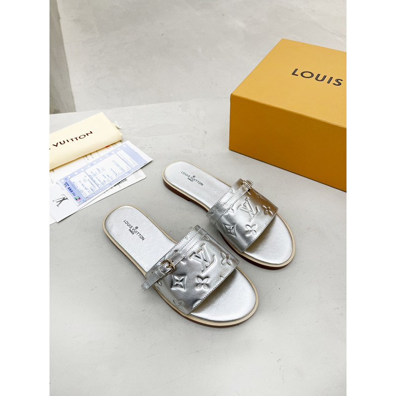 l**is V*t*n flat mules silver