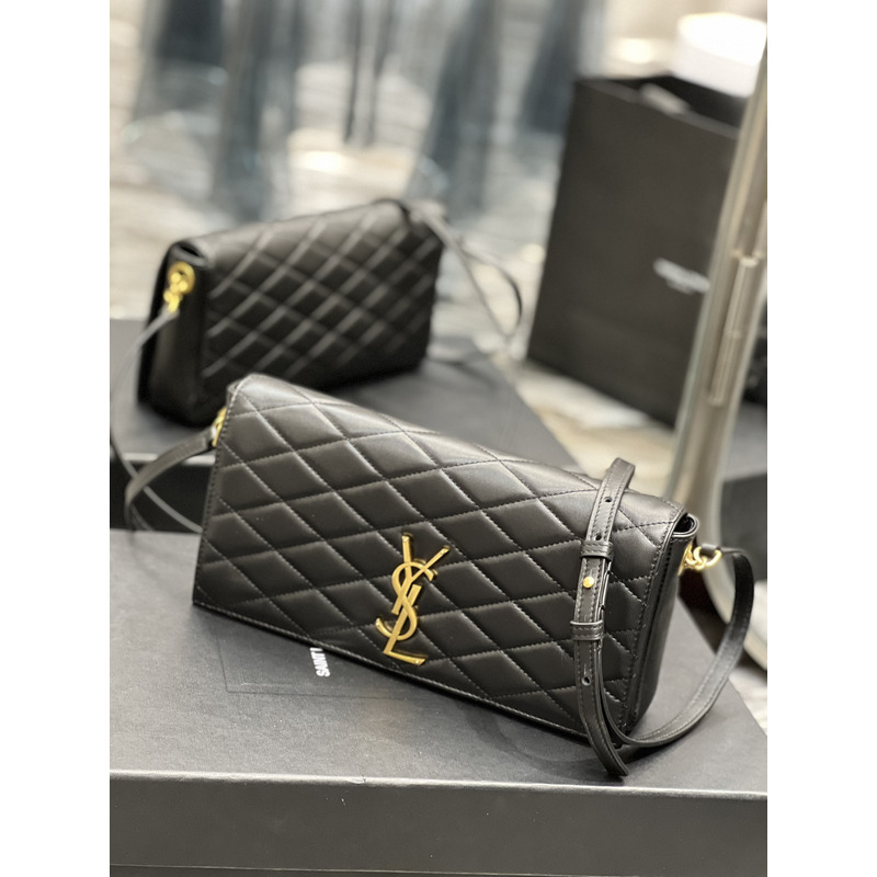 Saint Laurent Becky Flap Shoulder Bag Black