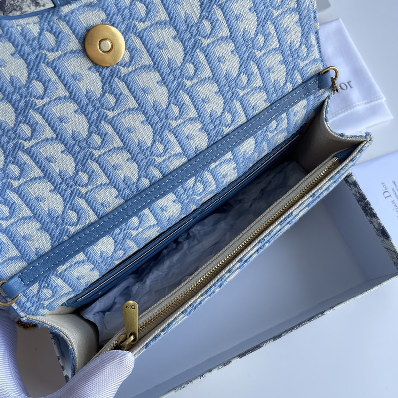 D*or trotter saddle shoulder bag blue