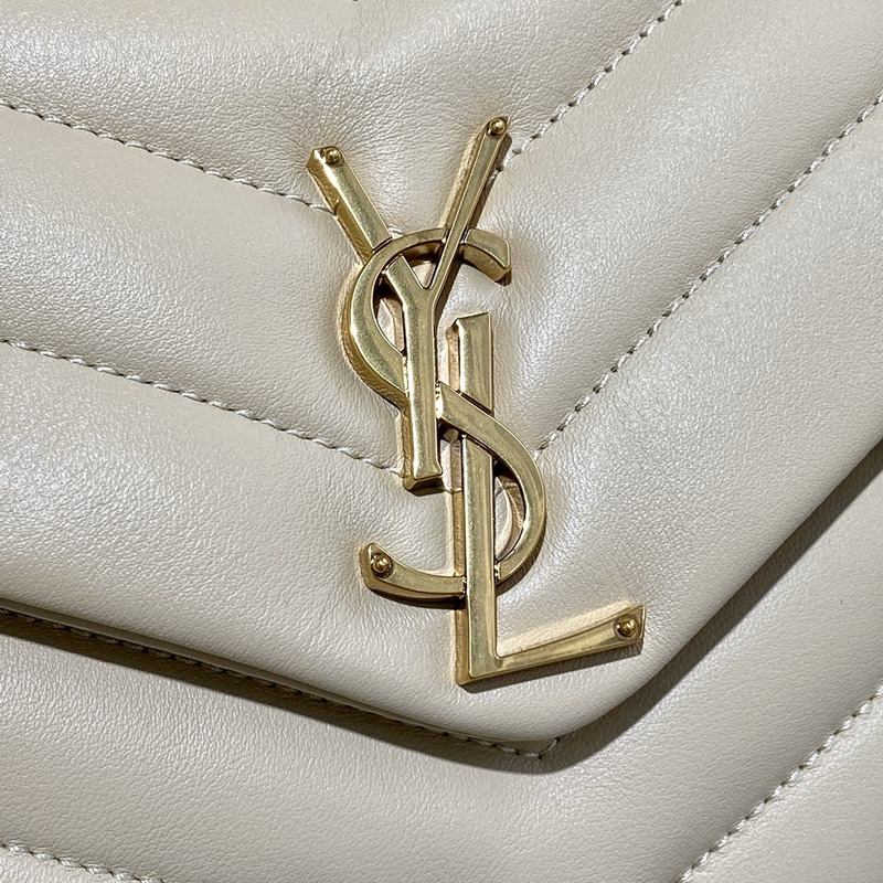 Saint Laurent Mini Toy LouLou Shoulder Bag in Yellow