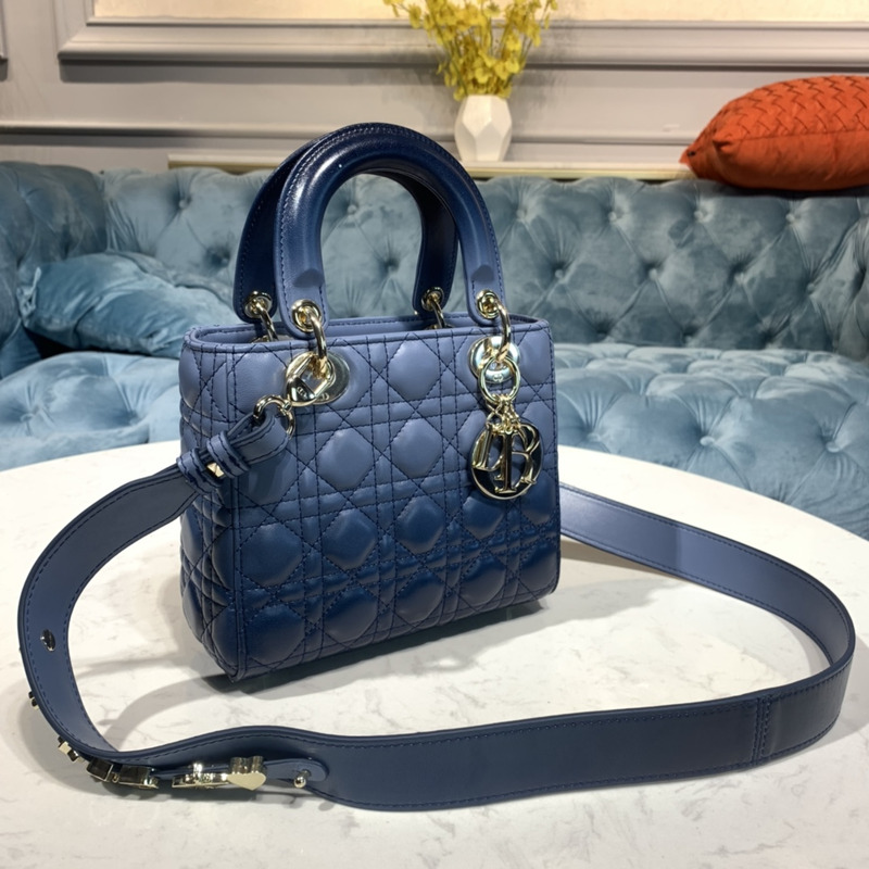 lady D*or my abcD*or handbag indigo blue s