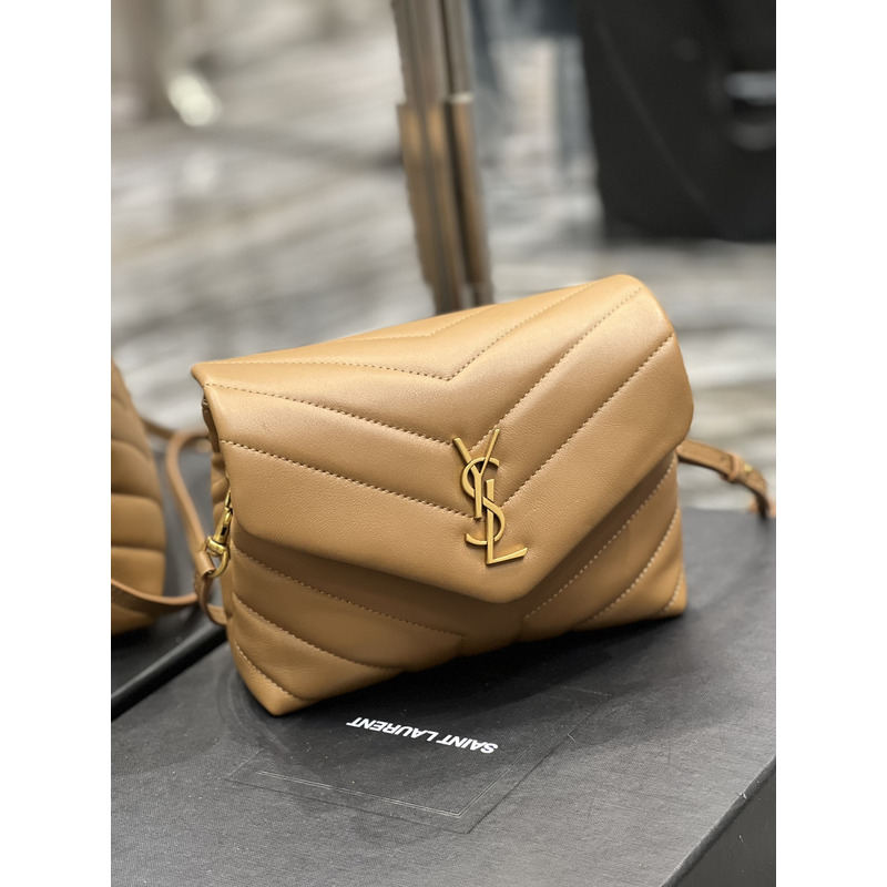 Saint Laurent Loulou Toy Leather Bag Light Tan