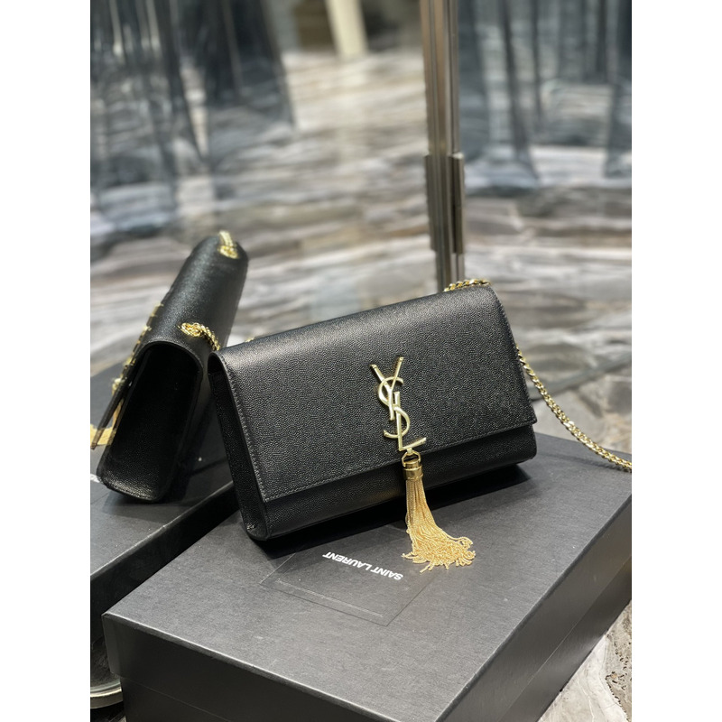 Saint Laurent Kate Shoulder Bag Black
