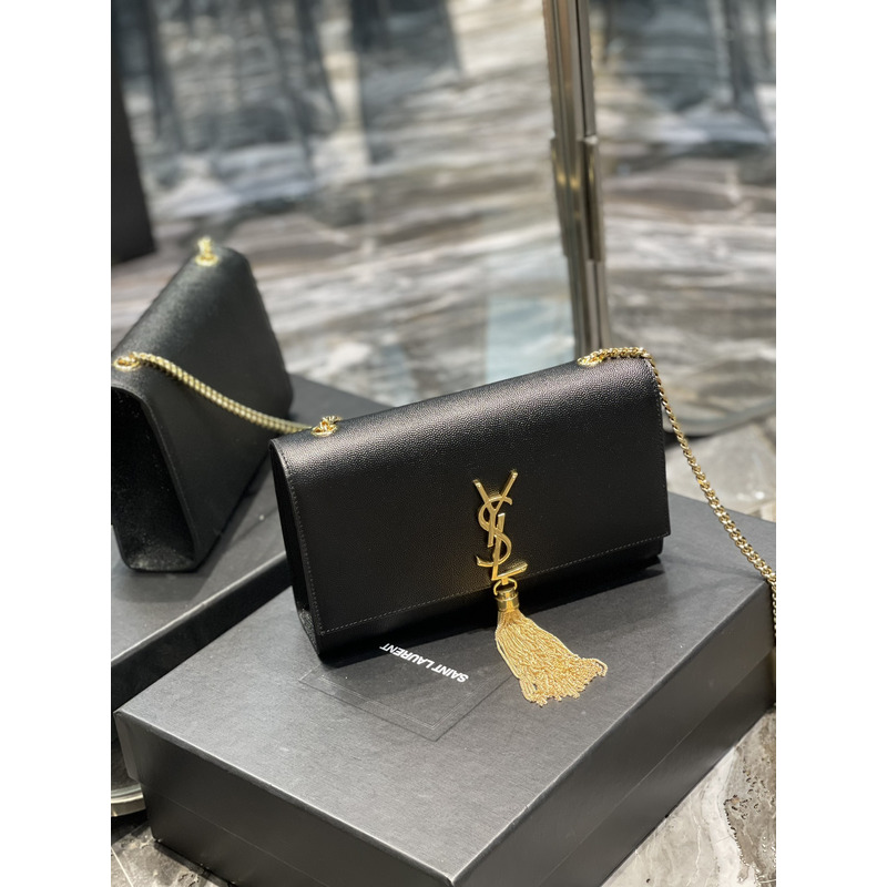 Saint Laurent Kate Shoulder Bag Black