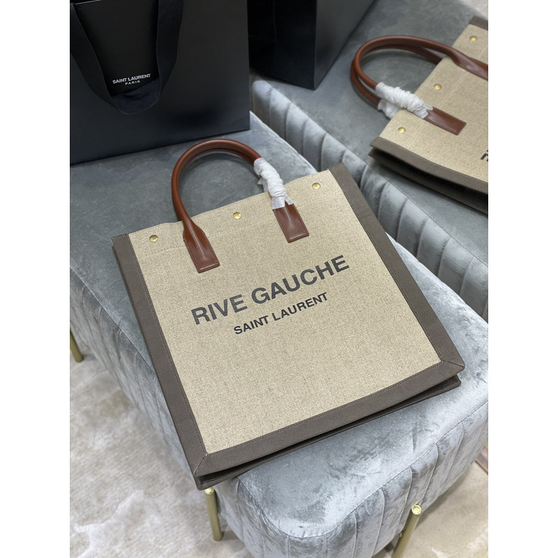 Saint Laurent Rive Gauche Tote Beige M
