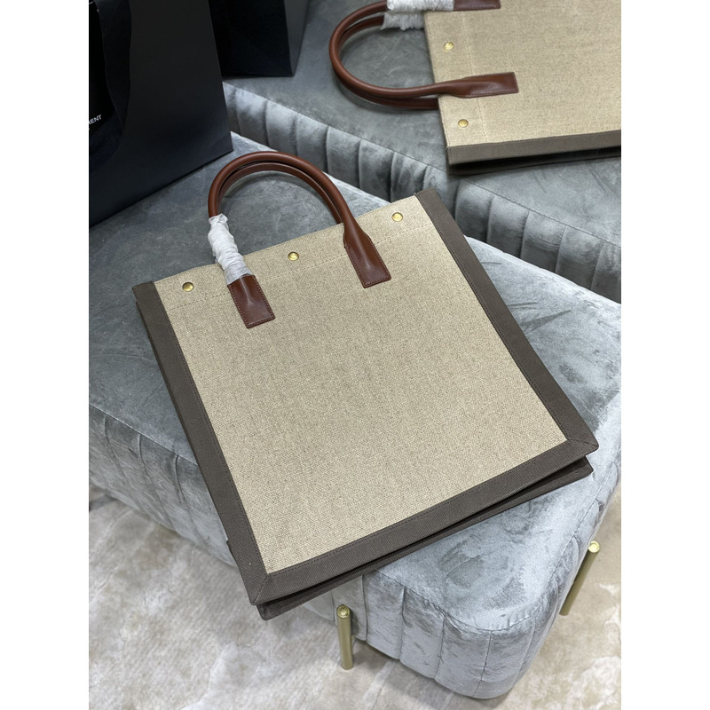Saint Laurent Rive Gauche Tote Beige M