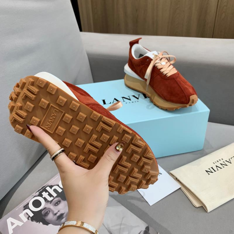 LANVIN Bumper Sneaker Wine Red
