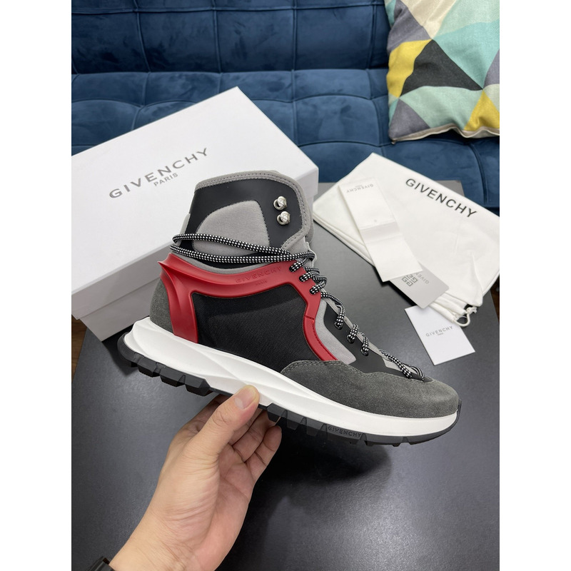 Givenchy Spectre High-top Jogging Sneakers Black