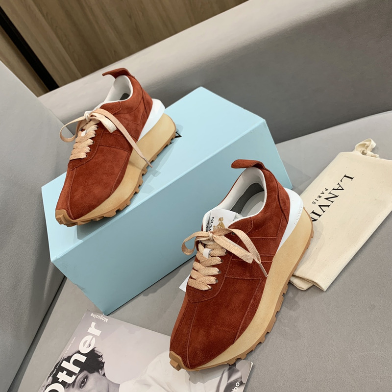 LANVIN Bumper Sneaker Burgundy