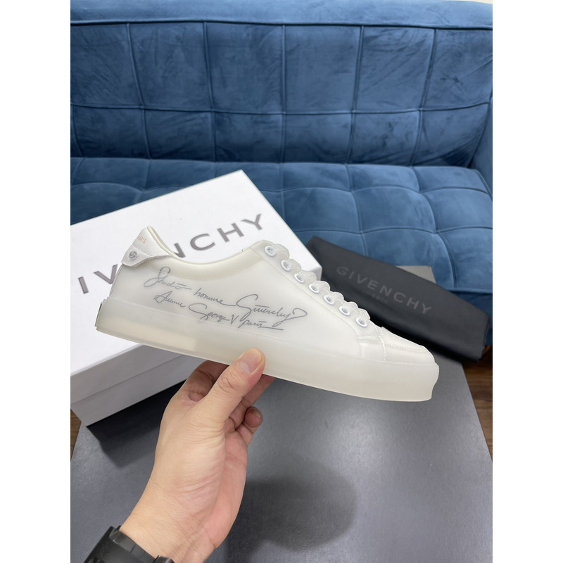 Givenchy Transparent Polyurethane Sneakers White