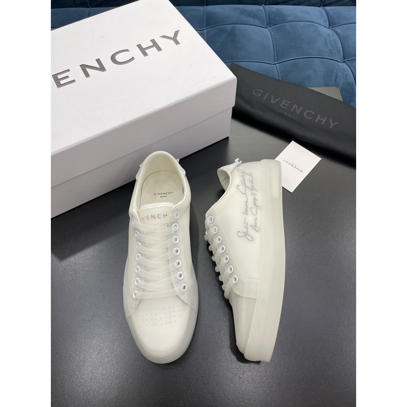 Givenchy Transparent Polyurethane Sneakers White