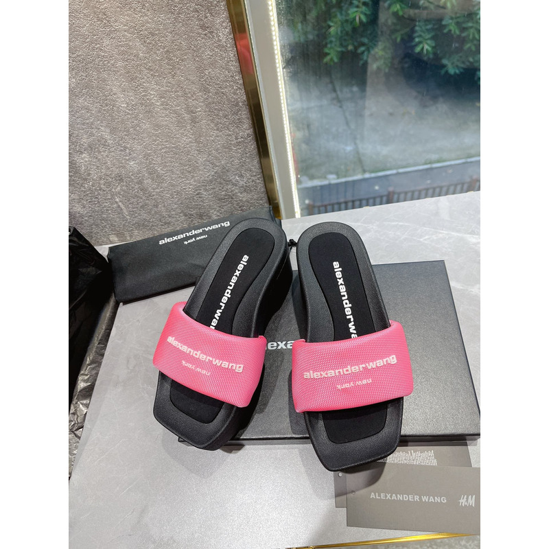 Alexander Wang Nylon Platform Sandals Pink