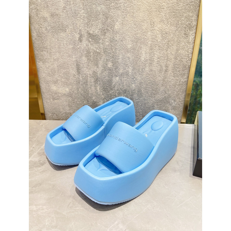 Alexander Wang taji Lycra Platform Sandals Blue