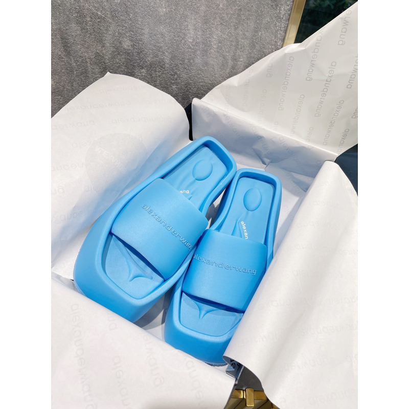 Alexander Wang taji Lycra Platform Sandals Blue