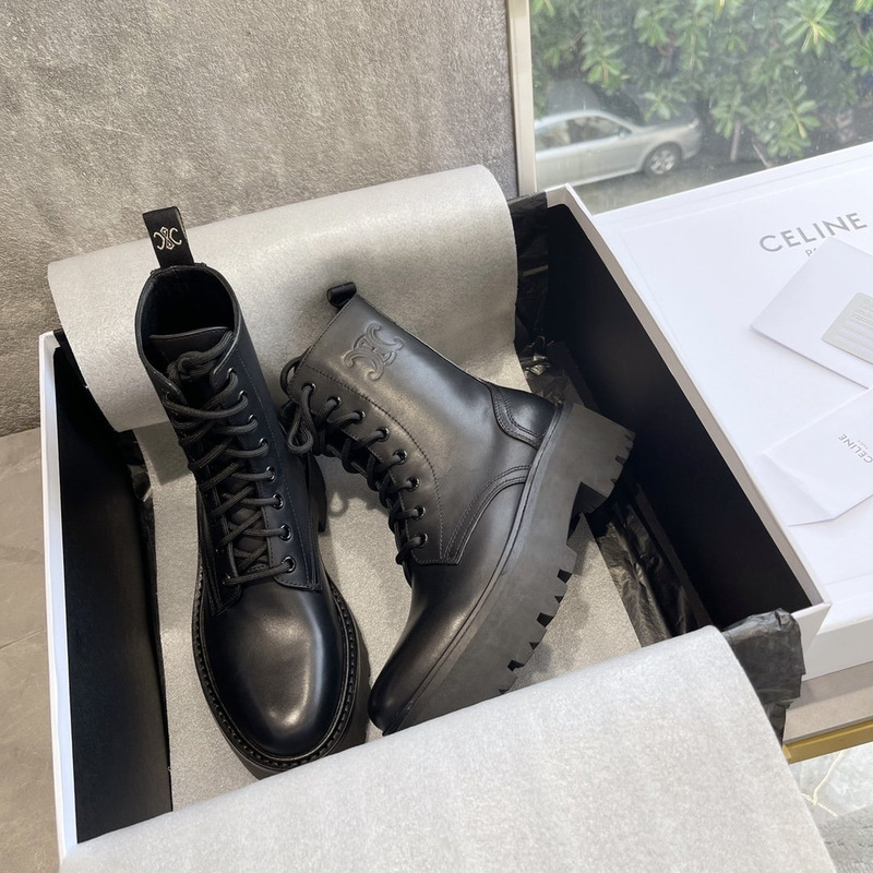 Ce**e bulky lace-up boots black