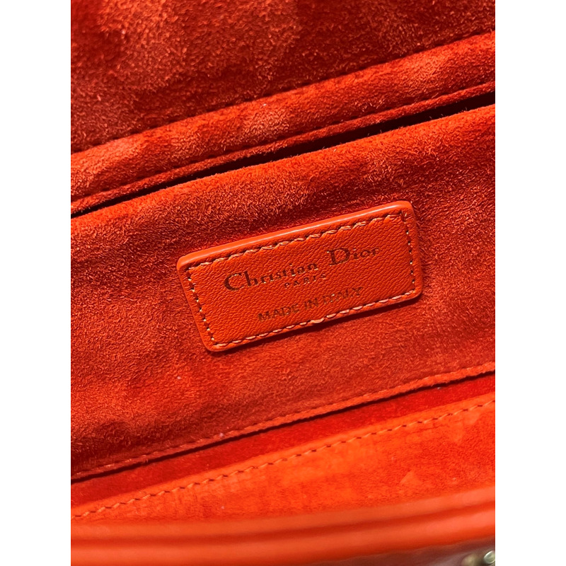 D*or lady d-joy bag beaded red 26*6*14cm