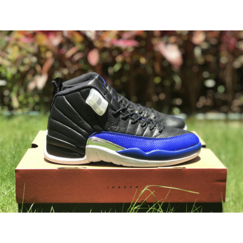 Jordan 12 Hyper Royal Black and Blue