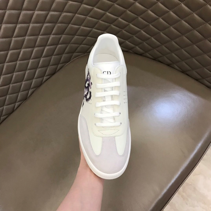 D*or b27 printed low-top sneakers light grey