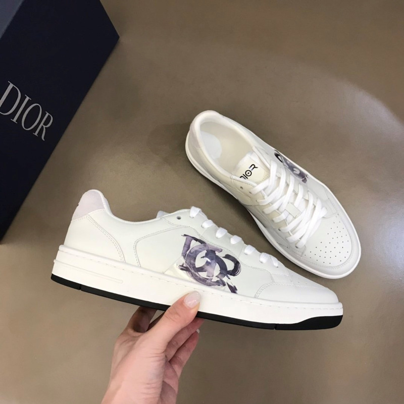 D*or b27 printed low-top sneakers white