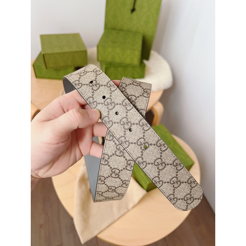 G*u*i gg marmont wide belt grey