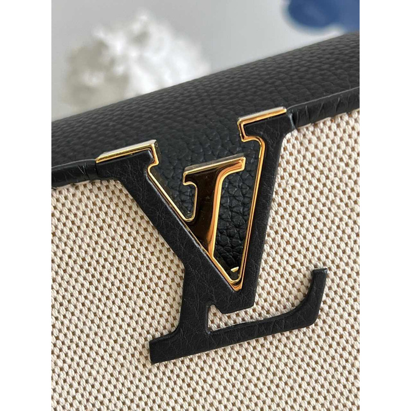 LV Capucines MM Bag Black