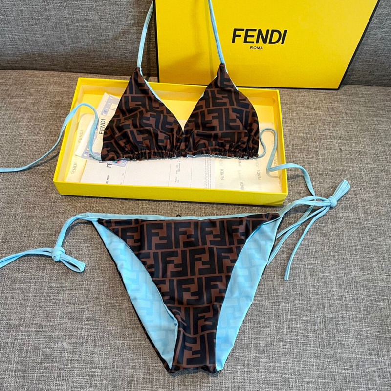 F**di lycra bikini blue
