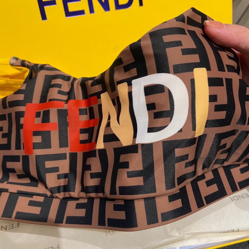 F**di ff motif swimsuit