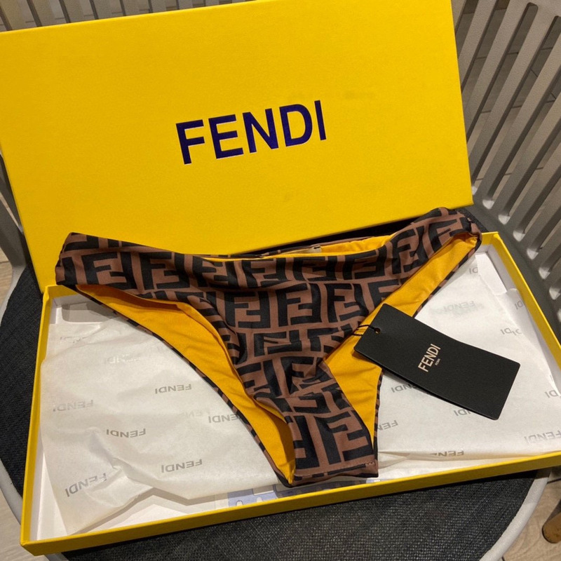 F**di ff motif swimsuit