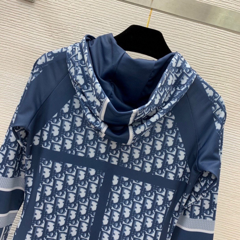 D*or bikini long sleeve one-piece swimsuit logo print