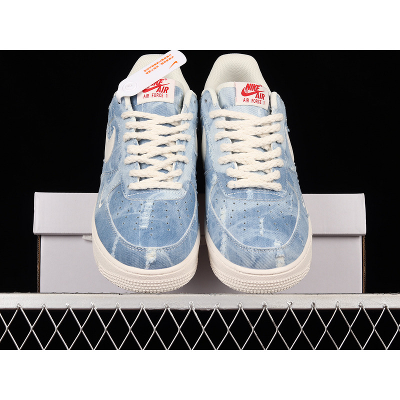 Nike Air Force 1 07 Low Denim Blue White Red DY1830-100