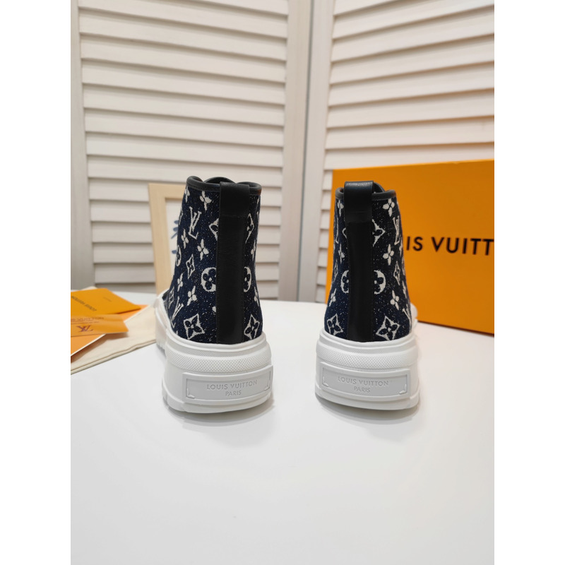 LV Squad Monogram High-Top Sneaker Black