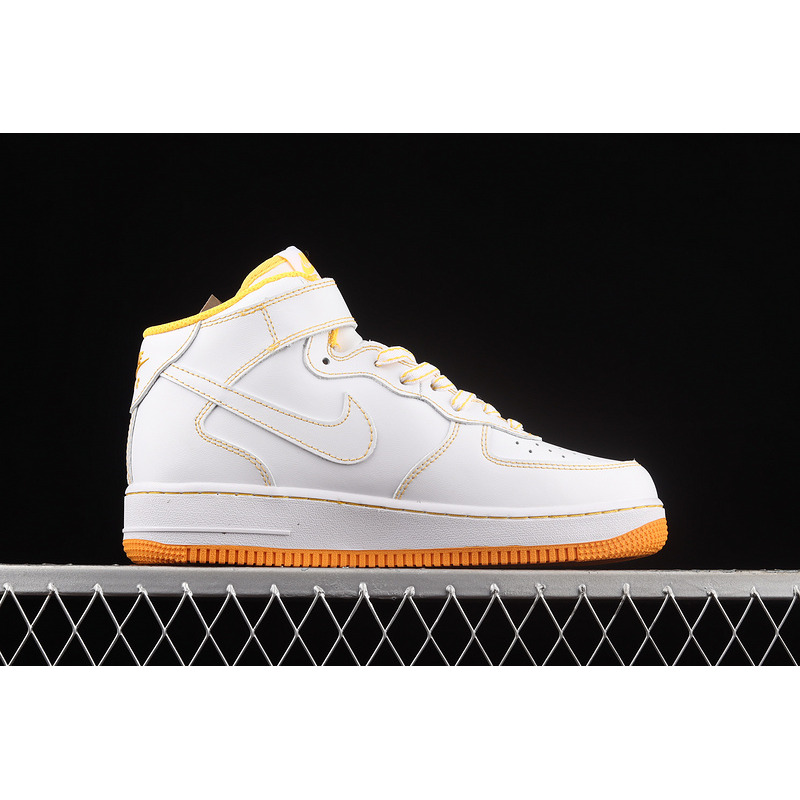 Nike Air Force 1 07 Mid Contrast Stitch White Laser Orange CV1724-902